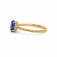Tansanit Ring 585 Gelbgold – 0,53 ct Tansanit & 0,04 ct Brillanten G-VS
