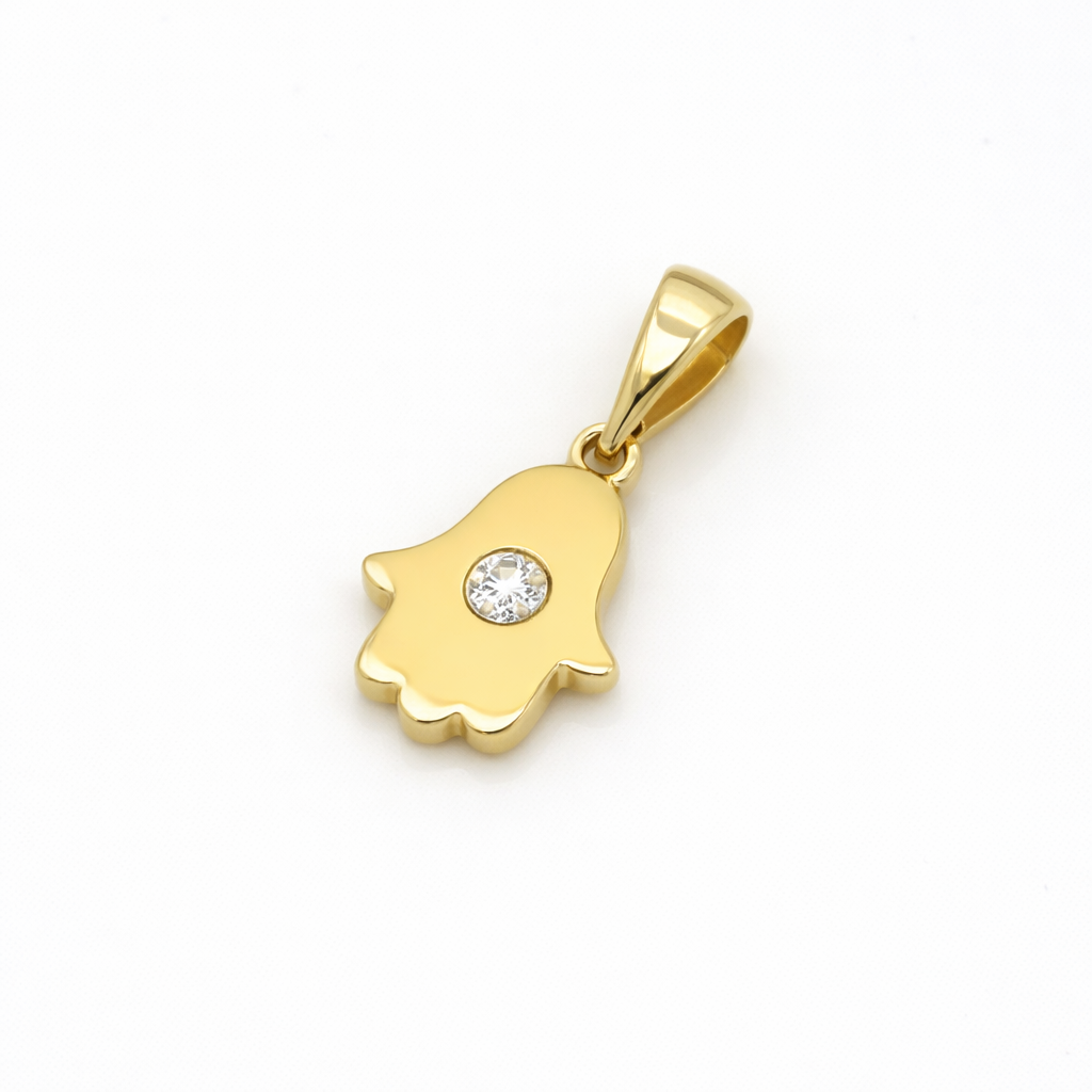 Fatima Hand Anhänger 585 Gelbgold