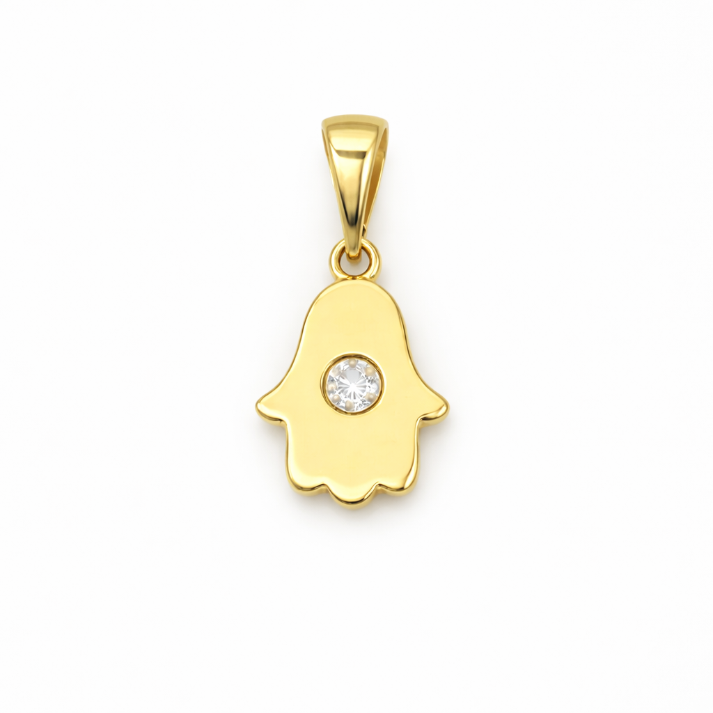Fatima Hand Anhänger 585 Gelbgold