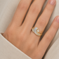 Brillantring aus 585 Gelbgold mit geschwungenem Design 