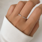 Offener Ring aus 585 Weißgold mit ca. 0,16 ct Brillanten