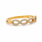 750 Gelbgold Ring mit Brillanten – Filigraner Infinity Ring 0,21 ct G-VS