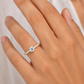 585 Gelbgold Verlobungsring mit Zirkonia – Solitär Ring mit Pavé-Schiene – Größe 56,5