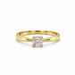 585 Gelbgold Verlobungsring mit 0,20 ct W/SI Brillant in klassischer 4-Krappen-Fassung.