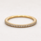 Filigraner Vorsteckring aus 585 Gelbgold mit 0,15 ct TW-SI Brillanten