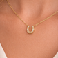 585 Gelbgold Kette mit Hufeisen & Brillanten