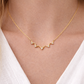 585 Gelbgold Kette mit brillantbesetzter Zickzack-Form – 0,05 ct W/SI, 41 cm