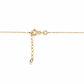 585 Gelbgold Kette mit Unendlichkeits- & Herz-Design – Zirkonia, 42–45 cm