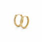 Damen Creolen aus 585 Gelbgold mit strukturierter Oberfläche