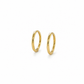 Glatte Creolen aus 585 Gelbgold 12 mm