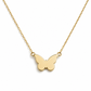 Schmetterling Kette aus 585 Gelbgold