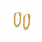 Damen Creolen aus 585 Gelbgold mit Twist Design