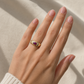 Luxuriöser Rubinring mit Diamanten in Gelbgold