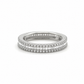 Memoire Ring aus 750 Weißgold mit Diamanten