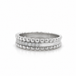 585 Weißgold Halbmemoire Ring mit Brillanten
