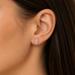 585 Rotgold Ohrstecker Fatima Hand mit Zirkonia – 8,4 mm