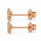 585 Rotgold Ohrstecker Schmetterling mit Zirkonia – 5 mm