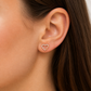 585 Rotgold Ohrstecker Herz mit Zirkonia & Infinity – 7 mm
