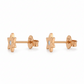 585 Rotgold Ohrstecker Stern mit Zirkonia – 7 mm