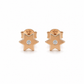 585 Rotgold Ohrstecker Stern mit Zirkonia – 7 mm