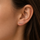 585 Rotgold Ohrstecker Zirkonia Reihe – 11 mm