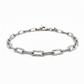 Modernes Damenarmband Silber rhodiniert mit feiner Struktur