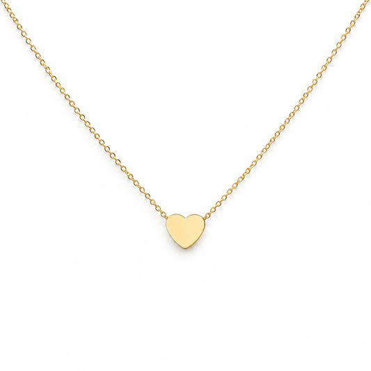 Herzkette Damen 585 Gelbgold – feine Goldkette mit Herz