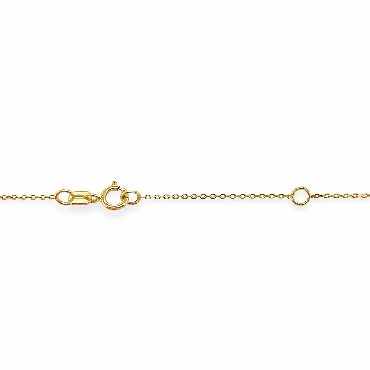 585 Gelbgold Kleeblatt Kette mit Federringverschluss und Zwischenöse