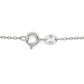 925 Silber Kette rhodiniert Herz mit Zirkonia – 40 cm