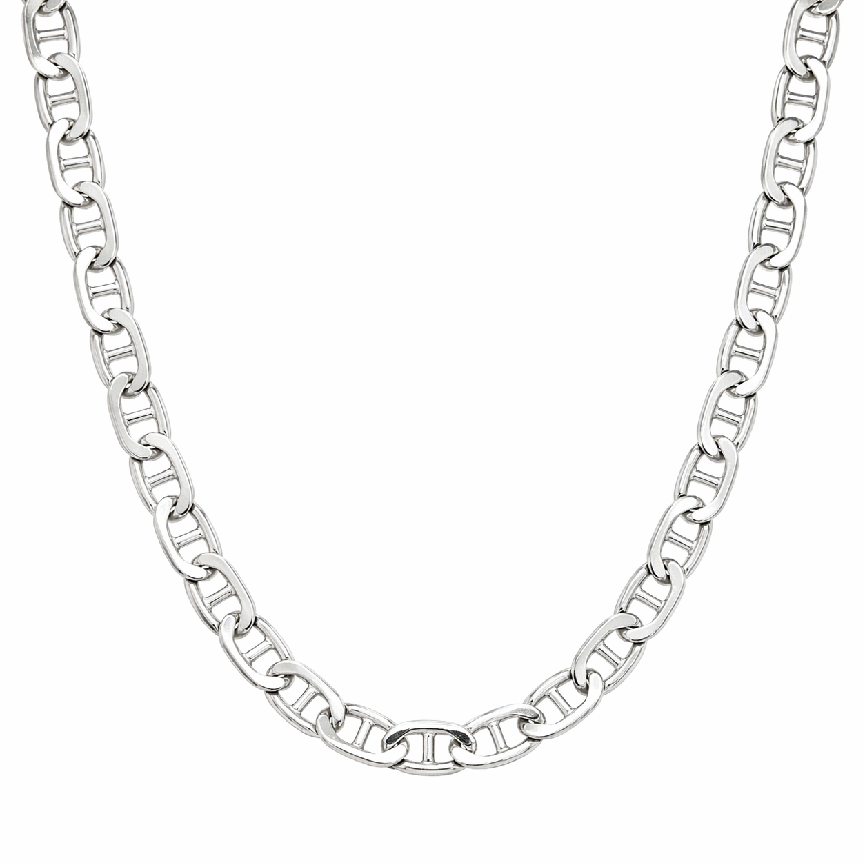 925 Silber Kette rhodiniert 5 mm massiv – 60 cm