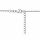 925 Silber Y-Kette mit O-Anhänger – rhodiniert – 41 + 4 cm