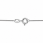 Federringverschluss der 38 cm langen 585 Weißgold Kette mit 585 Stempel
