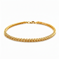 Damen Goldarmband 585 Gelbgold 19 cm mit Karabinerverschluss