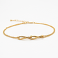 Doppelarmband 585 Gelbgold getragen am Handgelenk