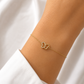 Schmetterlingsarmband 585 Gelbgold mit Zirkonia