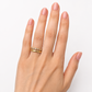 Feiner Vorsteckring Gelbgold mit rundum Zirkonia
