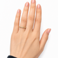 Zirkonia Ring aus 585er Gelbgold komplett rumgehend