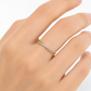 Ring 585 Gelbgold mit Zirkonia – Memoriering getragen
