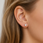 585 Gelbgold Ohrstecker Zirkonia 4 mm – klassischer Solitär