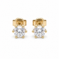 585 Gelbgold Ohrstecker 4 mm Zirkonia