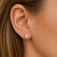 585 Roségold Ohrstecker Zirkonia 4 mm – 4 Krappen Solitär