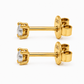 585 Gelbgold Ohrstecker Zirkonia 3 mm – 4 Krappen Solitär