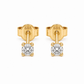 585 Gelbgold Ohrstecker mit Zirkonia 3 mm in 4er Krappenfassung