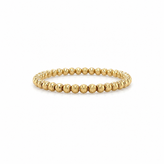 Beweglicher Kugelring aus 585 Gelbgold