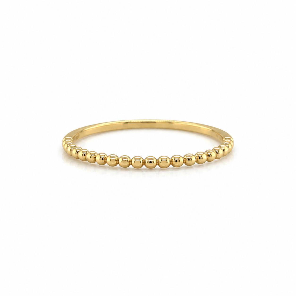 Damenring aus Gold mit halbem Kugeldesign