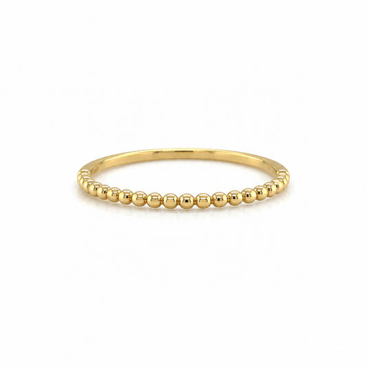 Damenring aus Gold mit halbem Kugeldesign