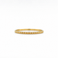 Goldring aus 585 Gelbgold mit Pyramidenstruktur