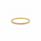 Gedrehter Ring aus 585 Gelbgold