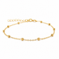 Damen Kugelarmband 585 Gelbgold am Handgelenk getragen