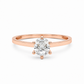 Verlobungsring aus 585 Rotgold mit Zirkonia